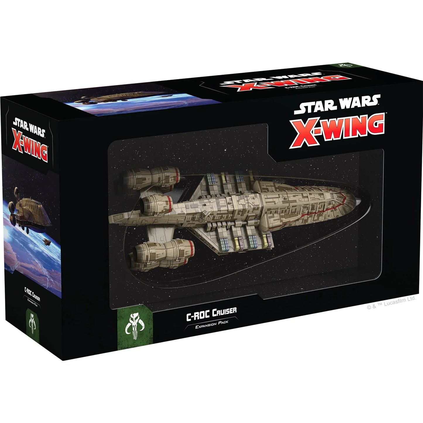 ボードゲーム C-ROC Cruiser Expansion Pack Star Wars X-Wing ミニチュアゲーム 拡張パック 銀河貿易船 精巧ミニチュア シップカード アップグレードカード 防御型戦術 戦闘能力強化 M3-A インターセプター護衛 宇宙艦隊 