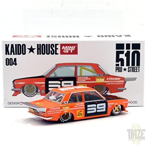 ミニカー ダットサン 510 プロストリート 1 64 スケール コレクション ミニジーティー 1971 年式 カスタムカー 日本車 モデル 精密 ディテール ストリート カスタム KAIDOHOUSE コラボレーション 品質 重視 高評価 ミニカー 日本の カー カルチャー 象徴