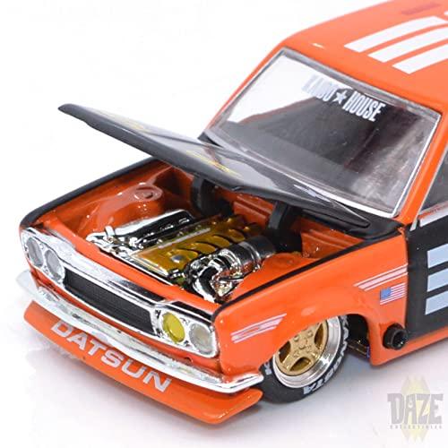ミニカー ダットサン 510 プロストリート 1 64 スケール コレクション ミニジーティー 1971 年式 カスタムカー 日本車 モデル 精密 ディテール ストリート カスタム KAIDOHOUSE コラボレーション 品質 重視 高評価 ミニカー 日本の カー カルチャー 象徴
