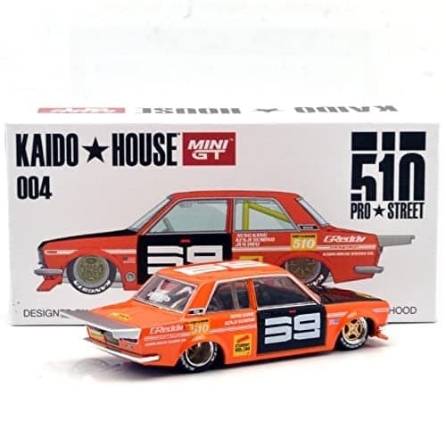 ミニカー ダットサン 510 プロストリート 1 64 スケール コレクション ミニジーティー 1971 年式 カスタムカー 日本車 モデル 精密 ディテール ストリート カスタム KAIDOHOUSE コラボレーション 品質 重視 高評価 ミニカー 日本の カー カルチャー 象徴