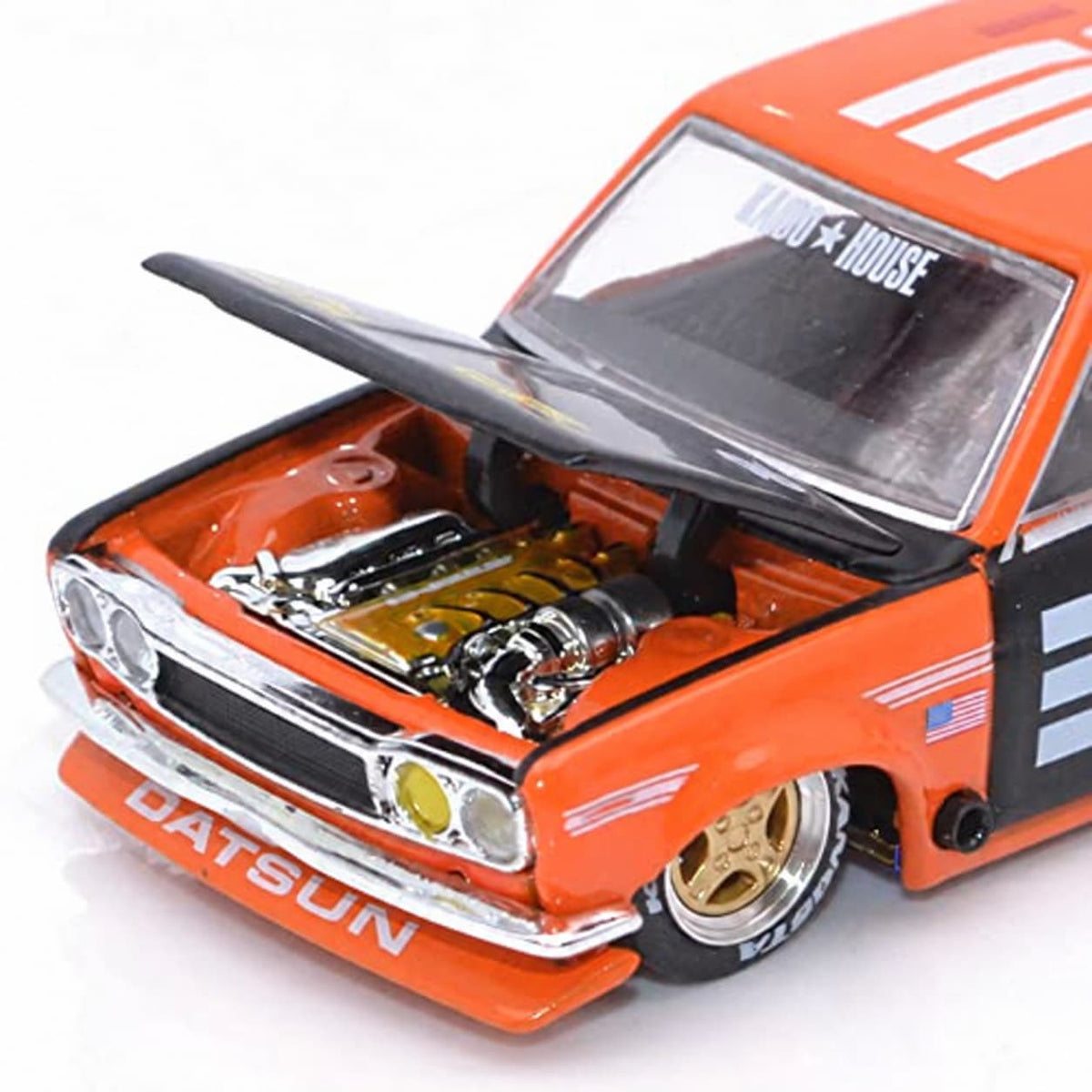 ミニカー ダットサン 510 プロストリート 1 64 スケール コレクション ミニジーティー 1971 年式 カスタムカー 日本車 モデル 精密 ディテール ストリート カスタム KAIDOHOUSE コラボレーション 品質 重視 高評価 ミニカー 日本の カー カルチャー 象徴