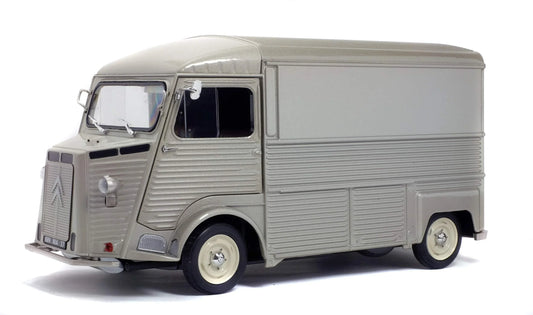 ミニカー シトロエン TYPE H 1/18スケール ダイキャストミニカー フランス名車 シルバーボディ 波型パネル 精密再現 1969年モデル 高実用性 耐久性 コレクター向け フロント4気筒エンジン 特徴的デザイン インテリア忠実再現 ステアリングホイール計器類
