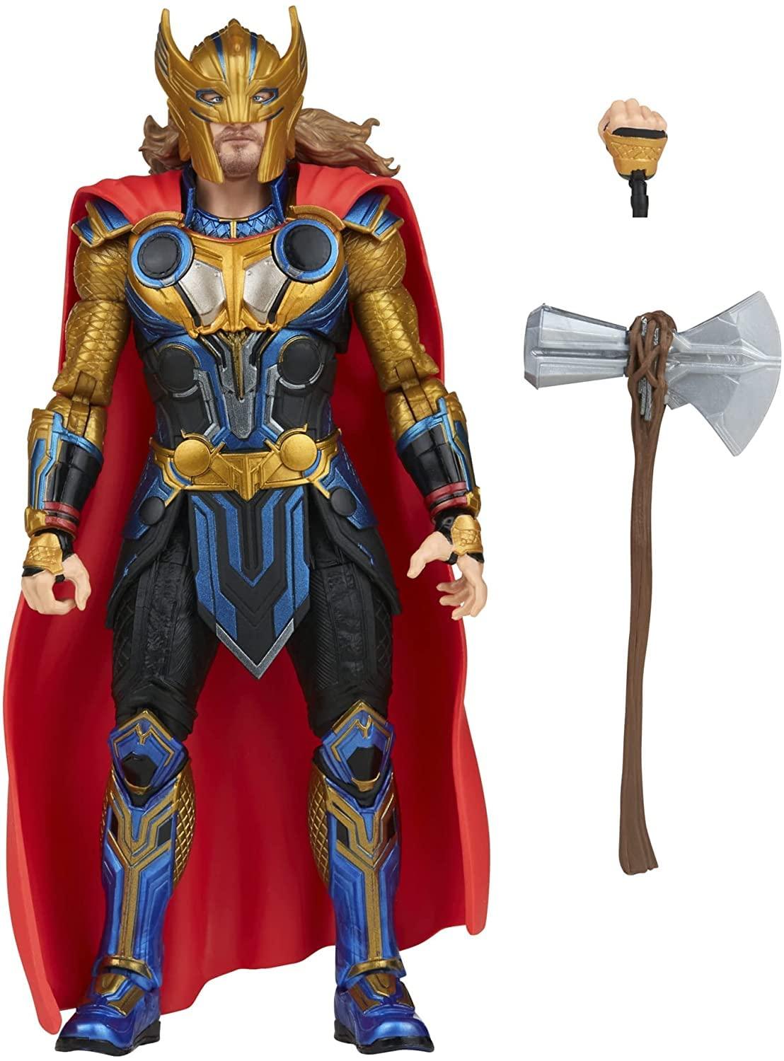 マーベルヒーロー ソー：ラブ＆サンダー 1/6スケールフィギュア マーベル 全高約32センチ 30箇所以上可動 ハイエンド造形 映画世界観再現 クリス・ヘムズワース肖像権クリア ブロンドロングヘア 髭 皮膚質感 ハンドペイント ブラックライト反射ギミック - Trade Center