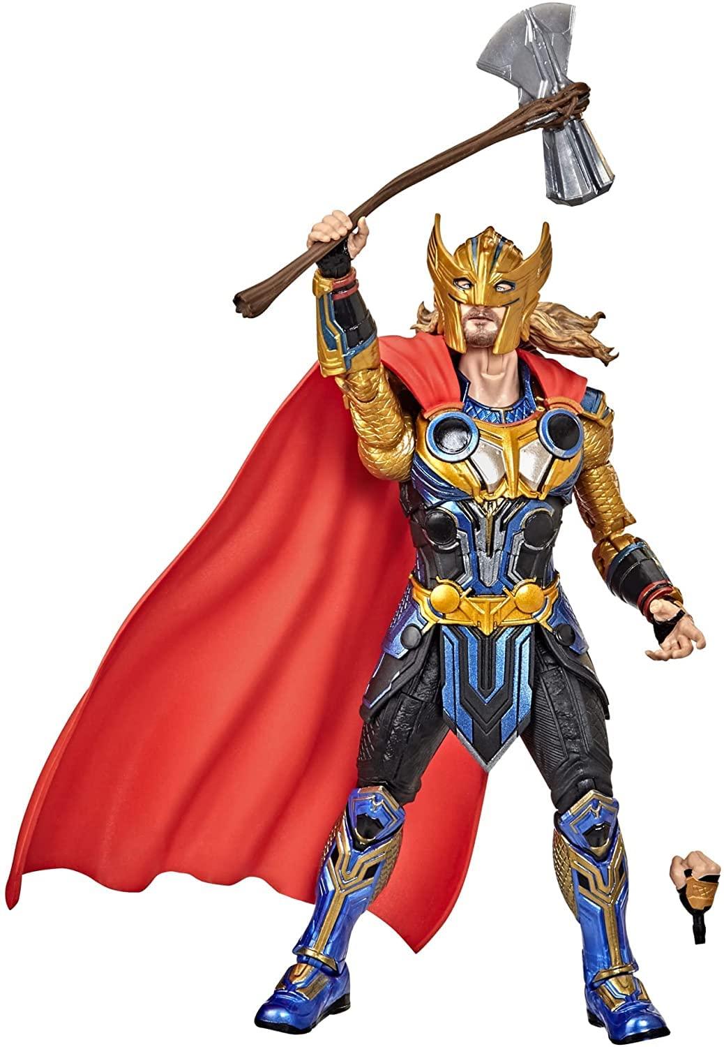 マーベルヒーロー ソー：ラブ＆サンダー 1/6スケールフィギュア マーベル 全高約32センチ 30箇所以上可動 ハイエンド造形 映画世界観再現 クリス・ヘムズワース肖像権クリア ブロンドロングヘア 髭 皮膚質感 ハンドペイント ブラックライト反射ギミック - Trade Center