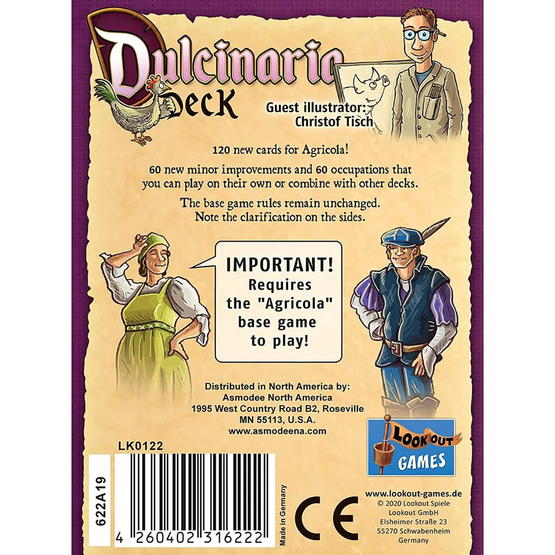 ボードゲーム AGRICOLA DULCINARIA DECK アグリコラ 拡張セット 120枚新カード 小規模改良60種 職業カード60種 農場経営戦略多様化 新戦略可能性拡大 