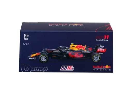 ダイキャストミニカー 2021年F1世界選手権 レッドブル・レーシング RB16B イタリアブランド Bburago 1/43スケール 空力性能再現 ペレス選手仕様 スポンサーロゴ精密 ホイールウイングディフューザー