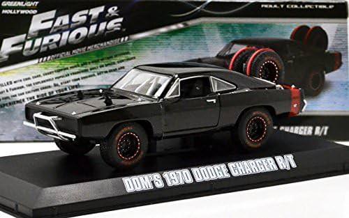 ミニカー GREENLIGHT グリーンライト ダッジ チャージャー R/T 1970 オフロード仕様 大径タイヤ 強化サスペンション ワイルドスピード7 映画再現 1/43スケール コレクション アメ車モデル 高精密仕上げ 車好き 贈り物として最適 迫力満点