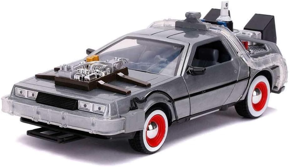 バック・トゥ・ザ・フューチャー3 デロリアン 1/24 ダイキャスト LED発光 Jada Toys