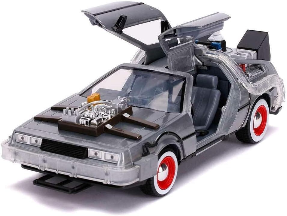 バック・トゥ・ザ・フューチャー3 デロリアン 1/24 ダイキャスト LED発光 Jada Toys