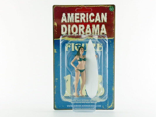 フィギュア サーファーケイシー 1/18スケール American Diorama アメリカンジオラマ社製 カリフォルニアビーチカルチャー表現 精巧造形 手彩色 高耐久樹脂製 波乗り自由精神再現 ジオラマ向け模型コレクター向け