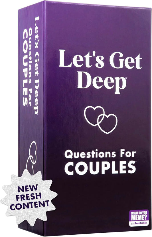 カードゲーム Let's Get Deep ブランド オリジナル 3つのレベルの質問カード 合計400枚で深まる絆と会話 パートナーシップ促進 男女兼用 デートナイト向けコミュニケーションツール 英語学習も楽しめる 17歳以上向け 