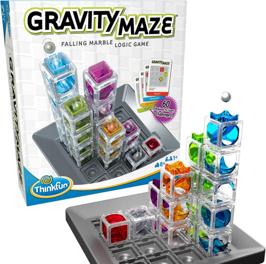 知育玩具 Gravity Maze 重力迷路パズル 論理的思考力 空間認識能力 8歳以上 60種類のチャレンジ STEM教育 脳トレ 高品質部品 世界的評価 ホームスクール教材 ビー玉 タワー配置 戦略的思考輸入英語版 - Trade Center