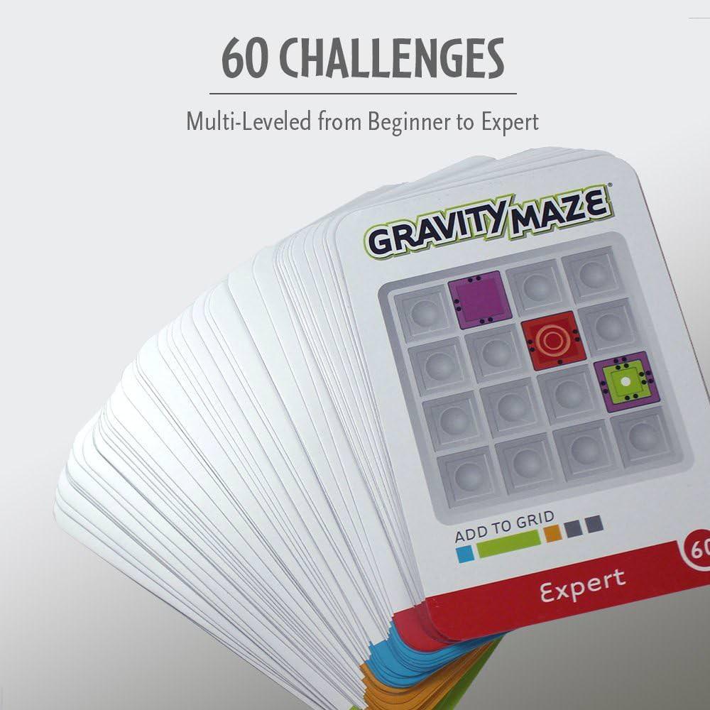 知育パズルゲーム Gravity Maze 重力の法則活用 STEM教育 知育玩具 論理的思考力 空間認識能力 計画力向上 高品質耐久パーツ 脳トレ 家庭学習 プレゼントに最適 複雑チャレンジカード多彩設計 難易度段階的調整 