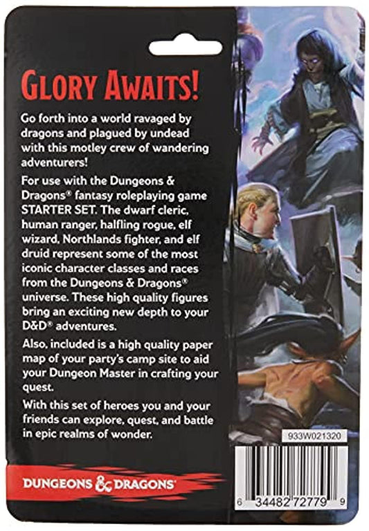 ボードゲーム D&D Icons of the Realms Epic Level Starter WizKids Games 高品質 塗装済み プラスチック ミニチュア キャラクター 成長 ビジュアル表現 7体セット 折りたたみ式 マップ付き 冒険 強化 RPG テーブルトップ 