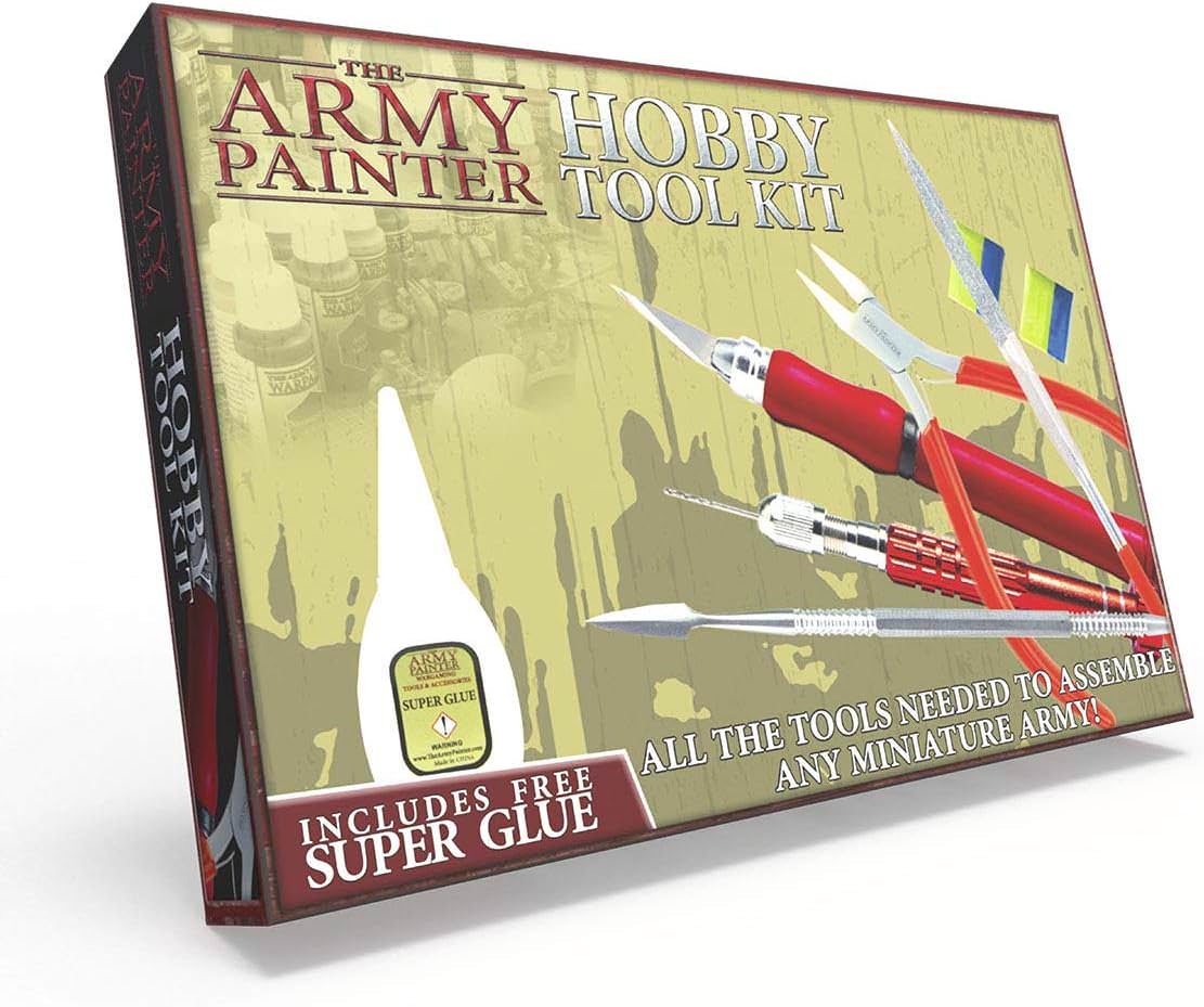 ホビーツールキット The Army Painter ホビーツールキット The Army Painter オールインワン ミニチュア製作セット 高品質ドリル ホビーナイフ ダイヤモンドファイル スカルプトツール グリーンスタフ スーパーグルー