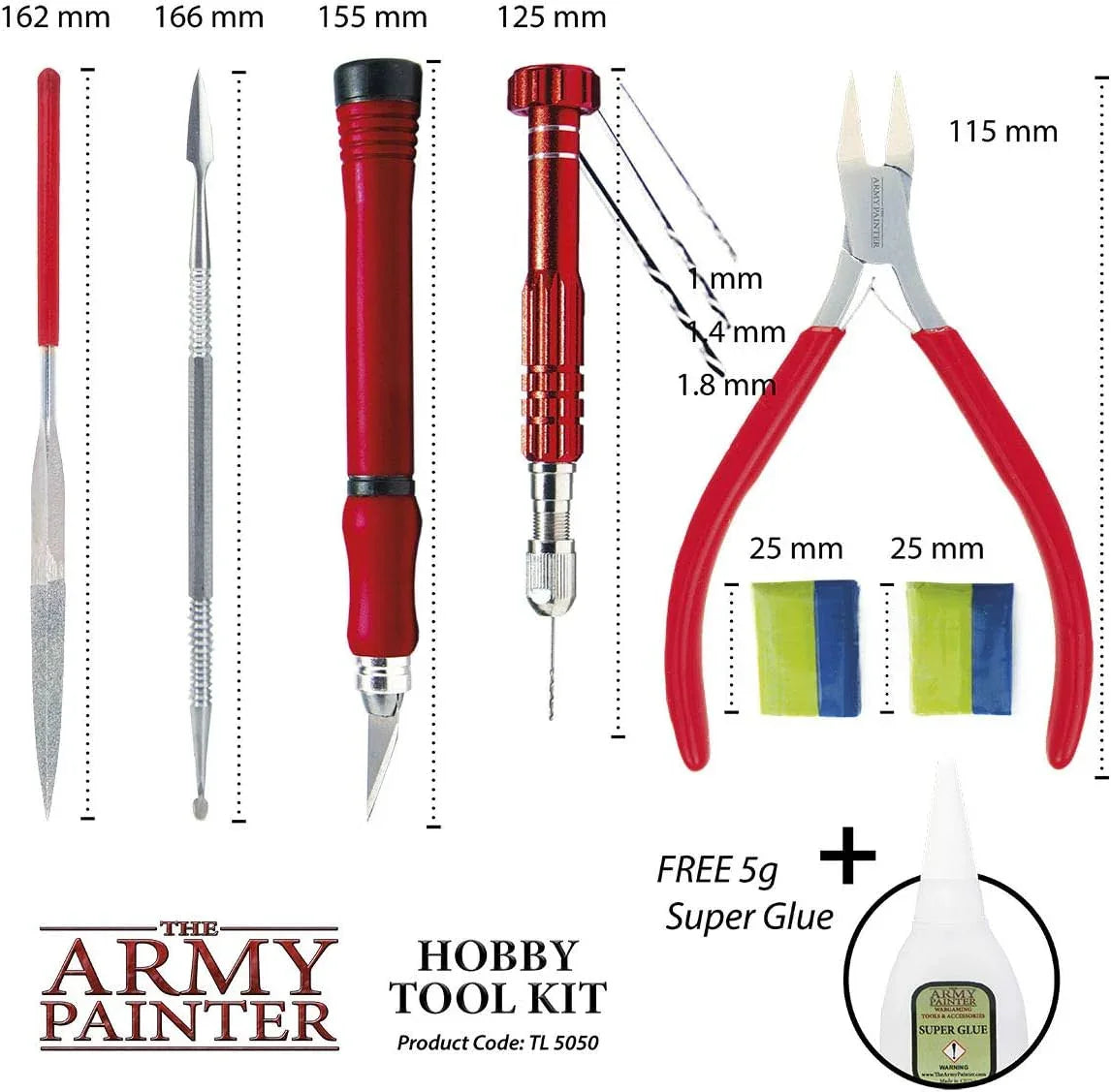 ホビーツールキット The Army Painter ホビーツールキット The Army Painter オールインワン ミニチュア製作セット 高品質ドリル ホビーナイフ ダイヤモンドファイル スカルプトツール グリーンスタフ スーパーグルー 並行輸入品