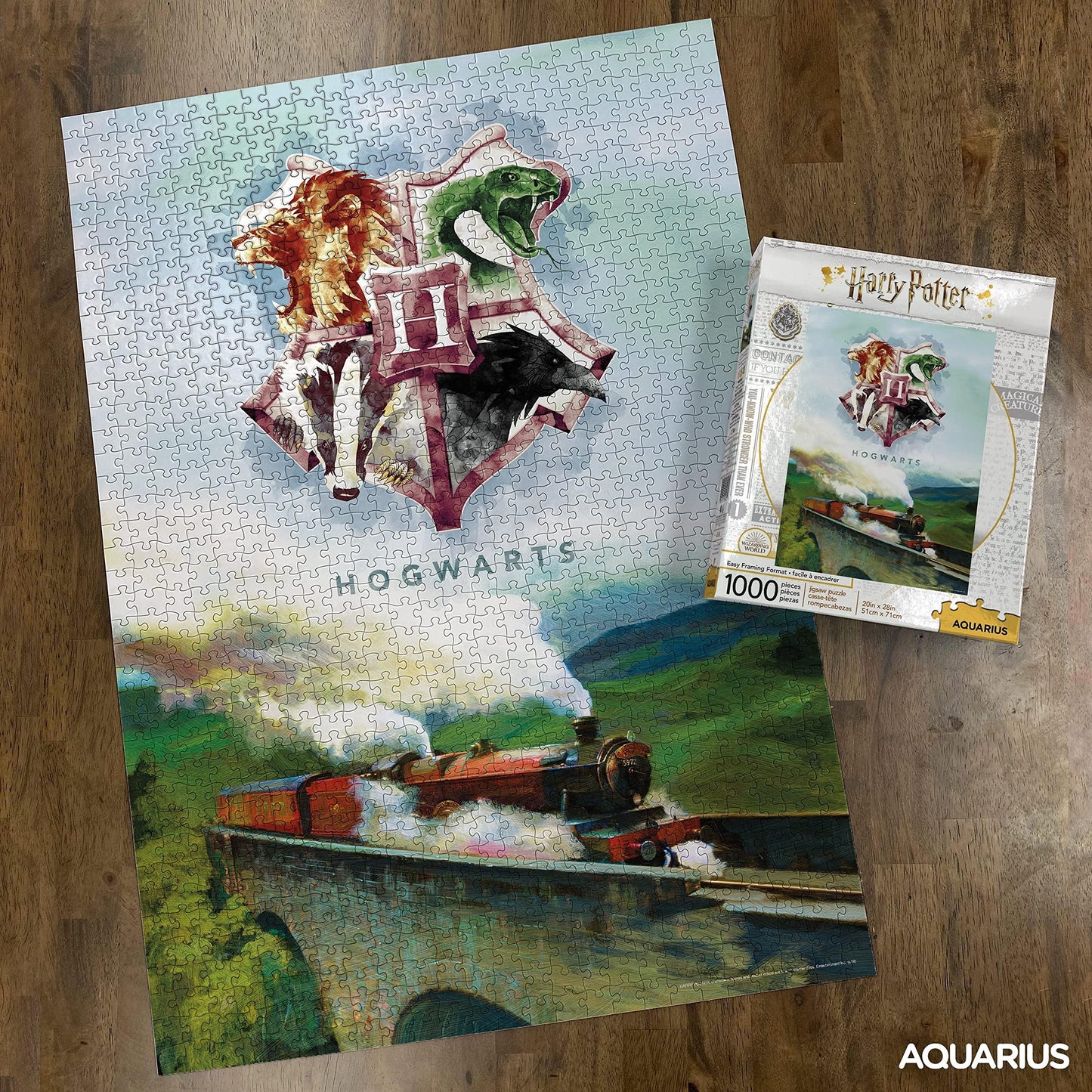 ジグソーパズル Harry Potter ハリーポッター Hogwarts Express ホグワーツ エクスプレス 1000ピース 魔法の世界への扉 開く鍵 冒険への招待状 家族の時間 友情深まる体験 記念日のギフト最適 魔法界象徴的景色