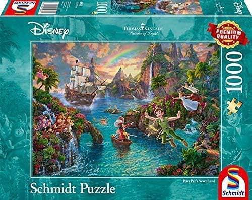 ジグソーパズル トーマス・キンケード ディズニー ピーターパンのネバーランド 光と物語が織りなす夢の世界 細部まで緻密に描き込まれた芸術的パズル 限定95点の希少ジクレーキャンバスアート キンケード特有の光の表現技法 ネバーランドの冒険を追体験