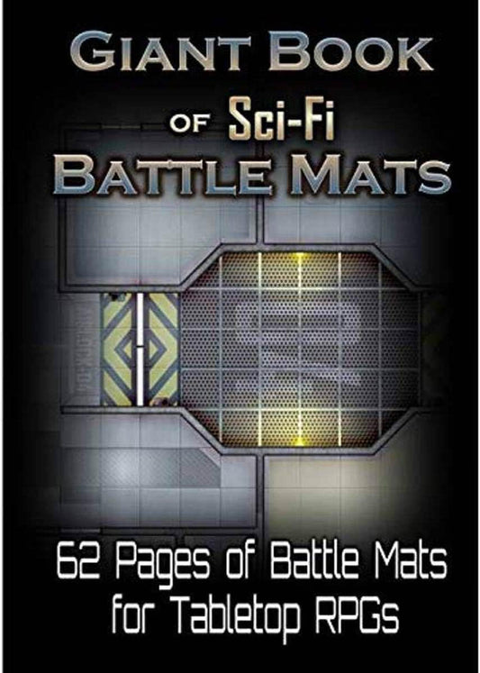 SF バトルマット The Giant Book of Sci-Fi Battle Mats ゲームマスター対応 スパイラル綴じ A3サイズ 62ページ 広大なマップ 多彩な環境 小惑星帯 宇宙ステーション 難破船 砂漠の惑星 月面基地 書き込み可能