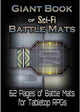 SF バトルマット The Giant Book of Sci-Fi Battle Mats ゲームマスター対応 スパイラル綴じ A3サイズ 62ページ 広大なマップ 多彩な環境 小惑星帯 宇宙ステーション 難破船 砂漠の惑星 月面基地 書き込み可能