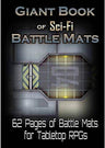 SF バトルマット The Giant Book of Sci-Fi Battle Mats ゲームマスター対応 スパイラル綴じ A3サイズ 62ページ 広大なマップ 多彩な環境 小惑星帯 宇宙ステーション 難破船 砂漠の惑星 月面基地 書き込み可能