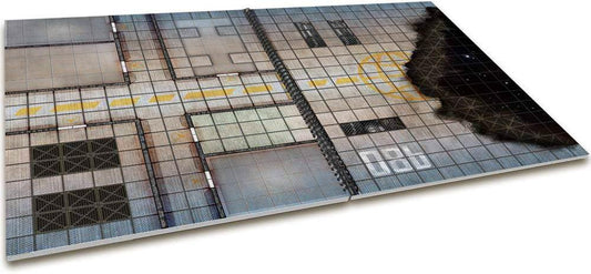 SF バトルマット The Giant Book of Sci-Fi Battle Mats ゲームマスター対応 スパイラル綴じ A3サイズ 62ページ 広大なマップ 多彩な環境 小惑星帯 宇宙ステーション 難破船 砂漠の惑星 月面基地 書き込み可能