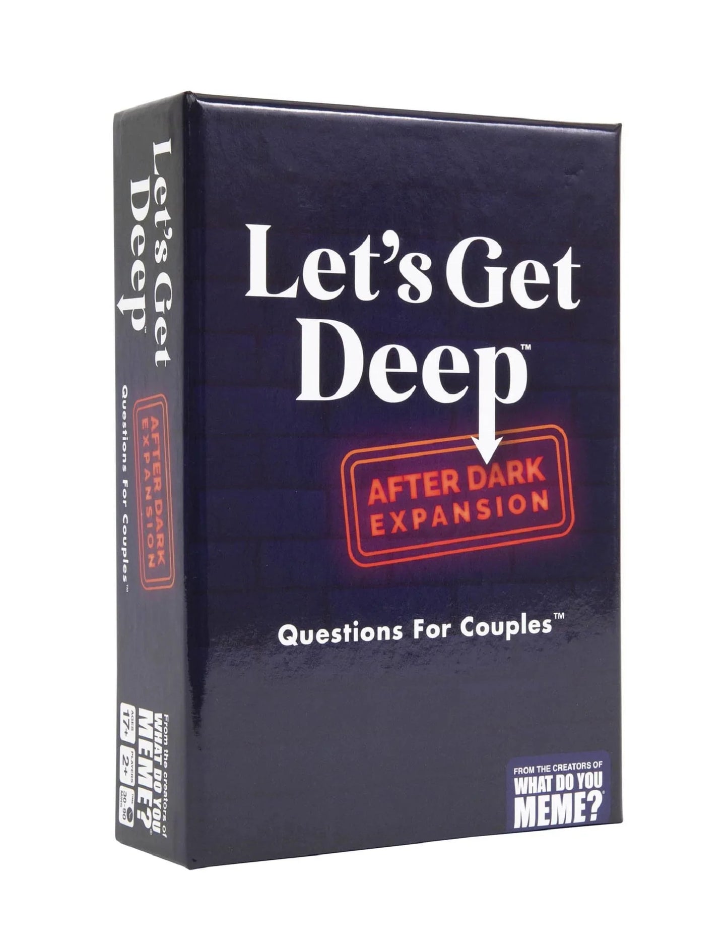 パーティゲーム Let's Get Deep After Dark 拡張パック メインゲーム連携 必要 17歳以上対象 150枚質問カード アイスブレーカー ディープ ディーパー レベル3 親密度向上 友人 カップル用 時間調整可能 大人向けゲーム 