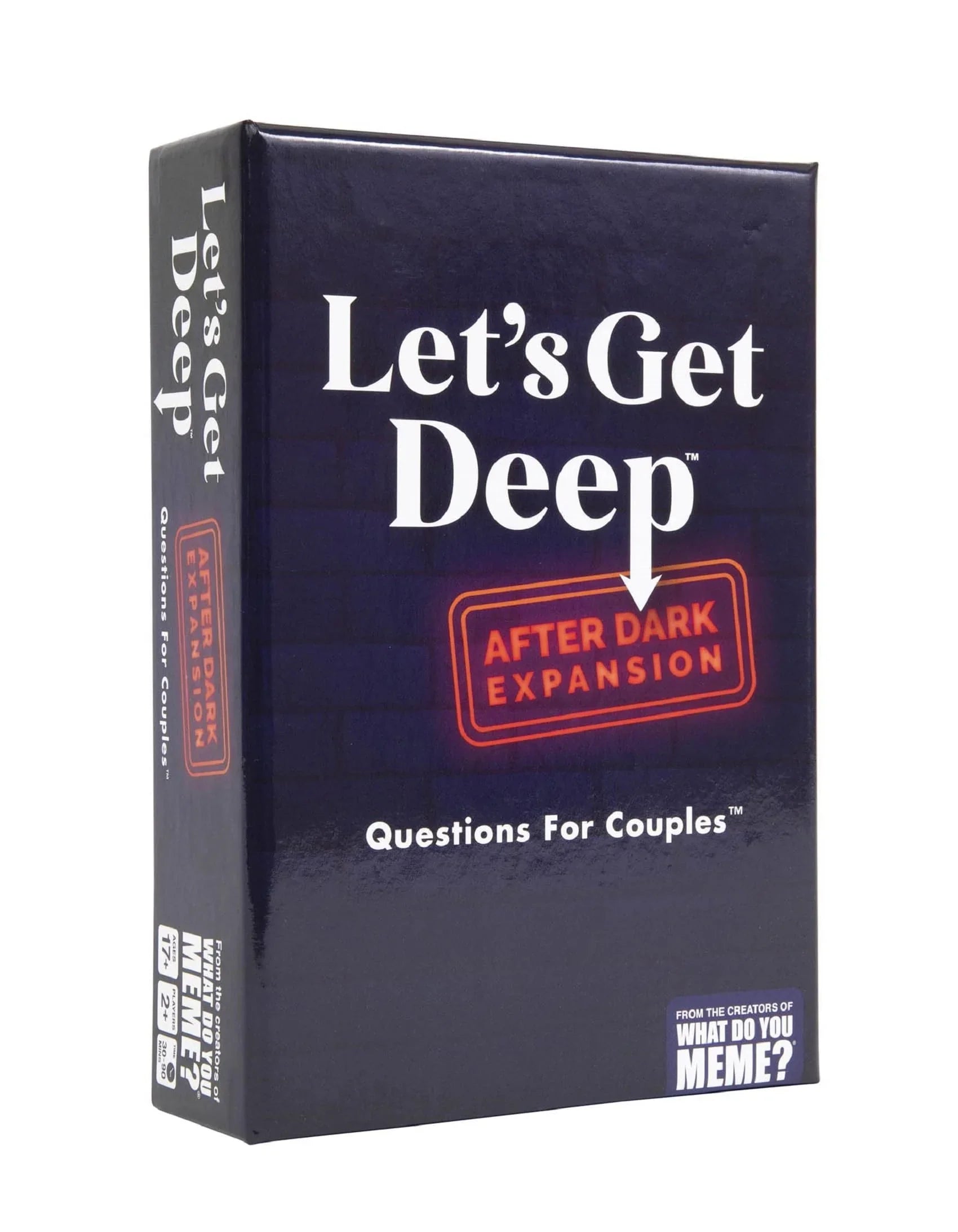 パーティゲーム Let's Get Deep After Dark 拡張パック メインゲーム連携 必要 17歳以上対象 150枚質問カード アイスブレーカー ディープ ディーパー レベル3 親密度向上 友人 カップル用 時間調整可能 大人向けゲーム 