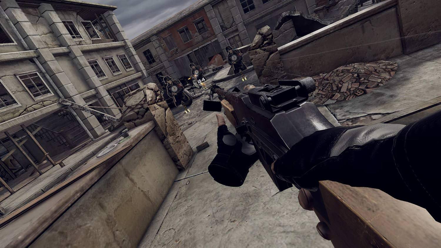 VRシューティングシミュレーター GUN CLUB VR PS4 The Binary Mill 並行輸入品 高度なリアル銃器操作と多彩なゲームモードを搭載 高精度な射撃訓練とゾンビモード対応 高精度な射撃訓練とゾンビモード対応 - Trade Center
