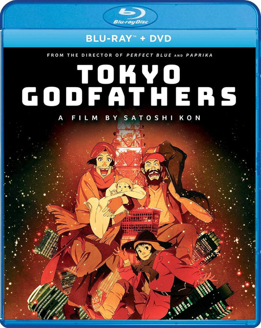 Blu-ray/DVD 東京ゴッドファーザーズ 今敏監督 古谷庄五監督 社会的弱者 ホームレス 赤ちゃん発見 クリスマスイブ 東京冬物語 奇跡の物語 心温まるアニメーション 高品質映像 音声 豪華声優陣 江守徹 梅垣義明 岡本綾 92分 北米輸入版 Blu-ray DVD