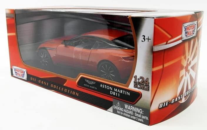アウトレット品 ミニカー MOTORMAX 1/24 スケール ASTON MARTIN DB11 クーペ 2017年モデル 高精細再現 ディテール重視 高級車ファン コレクター向け 最新テクノロジー 伝統美融合 ブランド MOTORMAX コレクション最適 飾りやすい サイズバランス