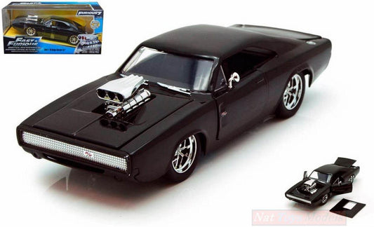 ミニカー JADA TOYS ダッジ チャージャー R/T 1970 ワイルドスピード7 1/24 アメリカンマッスルカー 映画主役車 7.2リッターV8エンジン搭載 力強いボディライン 精悍なフロントグリル 大型エアスクープ 実車精密再現 高品質コレクションアイテム