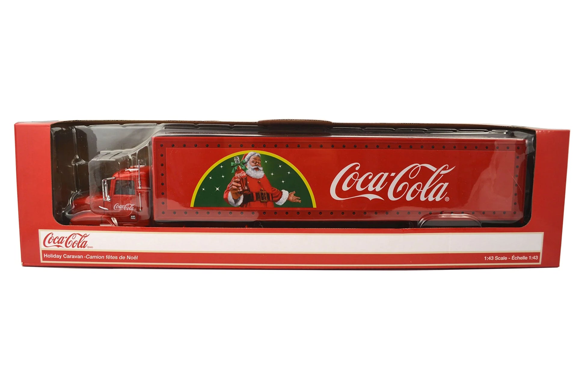 ミニカー コカコーラ ホリデーキャラバン LEDライト付 1/43 スケール コカコーラ 世界中で親しまれるクリスマストラック コカコーラホリデーキャラバン1/43ミニカー 赤いトラックボディ サンタクロースデザイン
