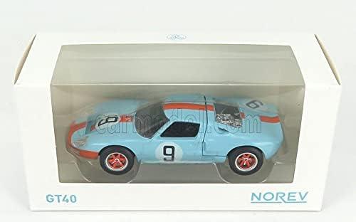 ミニカー NOREV ノレブ フォード GT40 ガルフ ルマン24時間優勝車 1968 1/43 スケール 低いボディライン 特徴的ドアカット 象徴的ガルフカラーリング モータースポーツ史に輝く伝説名車 卓越技術力 本物さながら存在感