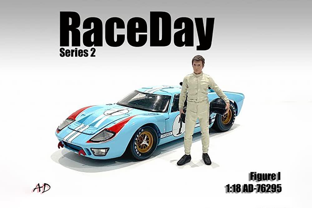 フィギュア American Diorama Race Day Serie 2 No.1 1/18スケール ダイキャストモデルカー用 レジン素材 精巧な彩色と造形 モータースポーツ臨場感再現 高品質コレクションアイテム ブリスターパック個別包装