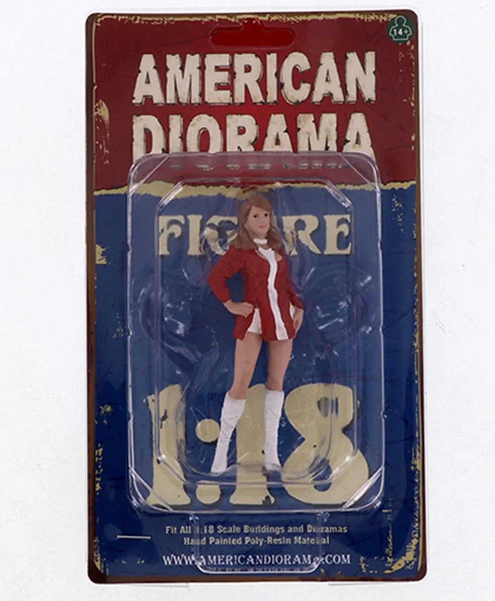 フィギュア American Diorama 1/18スケール レースデイ2 レースクイーン グリッドガール モータースポーツ 高品質 造形 ポージング スタイリッシュ 女性 レーシング シーン ディスプレイ ベース コレクション アメリカンジオラマ リアル 臨場感