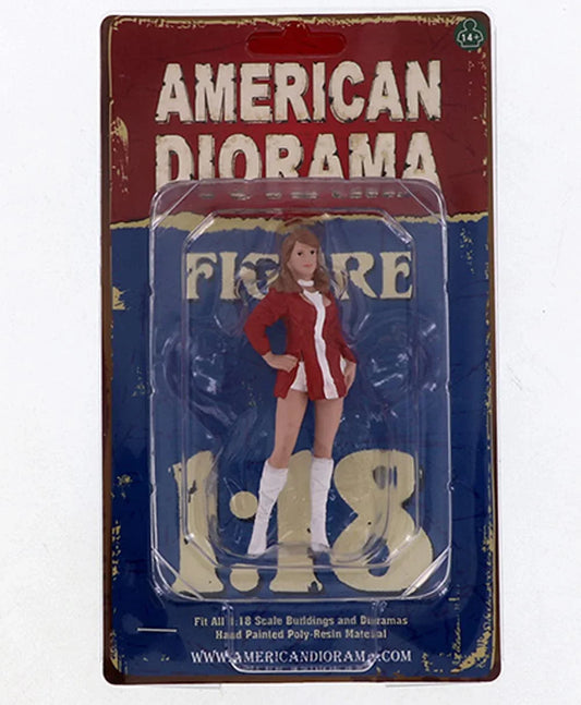 フィギュア American Diorama 1/18スケール レースデイ2 レースクイーン グリッドガール モータースポーツ 高品質 造形 ポージング スタイリッシュ 女性 レーシング シーン ディスプレイ ベース コレクション アメリカンジオラマ リアル 臨場感