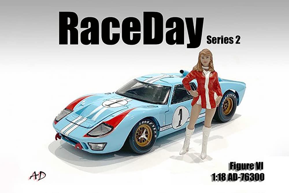 フィギュア American Diorama 1/18スケール レースデイ2 レースクイーン グリッドガール モータースポーツ 高品質 造形 ポージング スタイリッシュ 女性 レーシング シーン ディスプレイ ベース コレクション アメリカンジオラマ リアル 臨場感