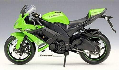 ミニカー Maisto マイスト カワサキ ZX-10R 1/12スケールモデル 高品質な精巧な細部再現 ダイキャスト製 重量感ある質感 バイク愛好家 コレクター プレゼント最適 本物の迫力を忠実に表現 飾りやすいコンパクトサイズ