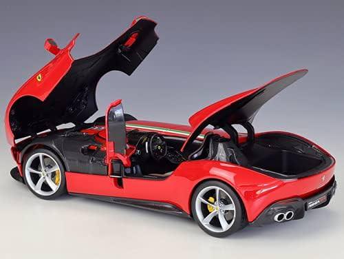 ミニカー フェラーリ モンツァSP1 ブラーゴ Iconaシリーズ 1/18スケール レーシングカー 魂継承 V12エンジン 820馬力 0-100km/h加速2.9秒 最高速度300km/h 軽量カーボンファイバーシングルシーター ウインドスクリーンなし