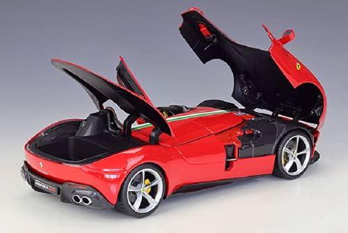ミニカー フェラーリ モンツァSP1 ブラーゴ Iconaシリーズ 1/18スケール レーシングカー 魂継承 V12エンジン 820馬力 0-100km/h加速2.9秒 最高速度300km/h 軽量カーボンファイバーシングルシーター ウインドスクリーンなし