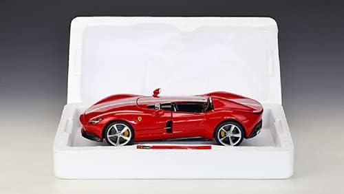 ミニカー フェラーリ モンツァSP1 ブラーゴ Iconaシリーズ 1/18スケール レーシングカー 魂継承 V12エンジン 820馬力 0-100km/h加速2.9秒 最高速度300km/h 軽量カーボンファイバーシングルシーター ウインドスクリーンなし
