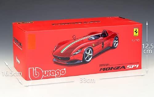 ミニカー フェラーリ モンツァSP1 ブラーゴ Iconaシリーズ 1/18スケール レーシングカー 魂継承 V12エンジン 820馬力 0-100km/h加速2.9秒 最高速度300km/h 軽量カーボンファイバーシングルシーター ウインドスクリーンなし