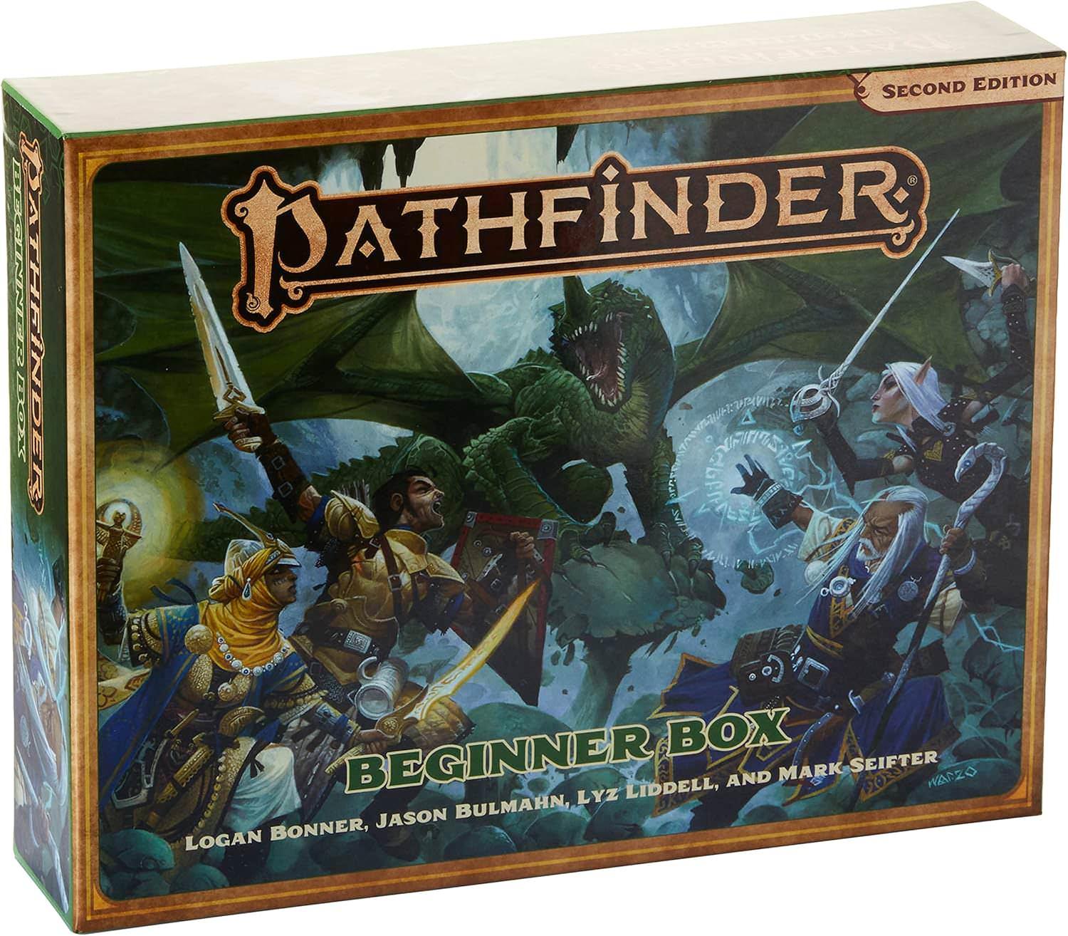 テーブルトークRPG Pathfinder Beginner Box P2 Ingles ファンタジー世界入門セット Pathfinder Roleplaying Game 完全ガイドヒーローハンドブック ゲームマスターハンドブック プリメイドキャラクター 英語版 日本語説明書なし