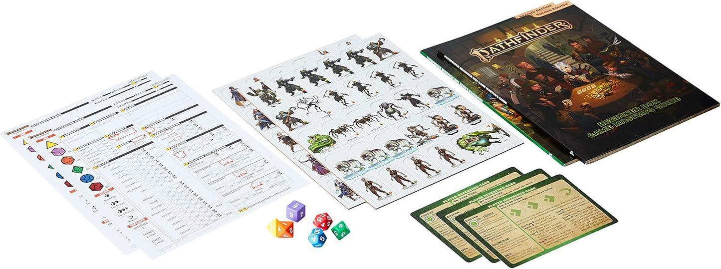 テーブルトークRPG Pathfinder Beginner Box P2 Ingles ファンタジー世界入門セット Pathfinder Roleplaying Game 完全ガイドヒーローハンドブック ゲームマスターハンドブック プリメイドキャラクター 英語版 日本語説明書なし