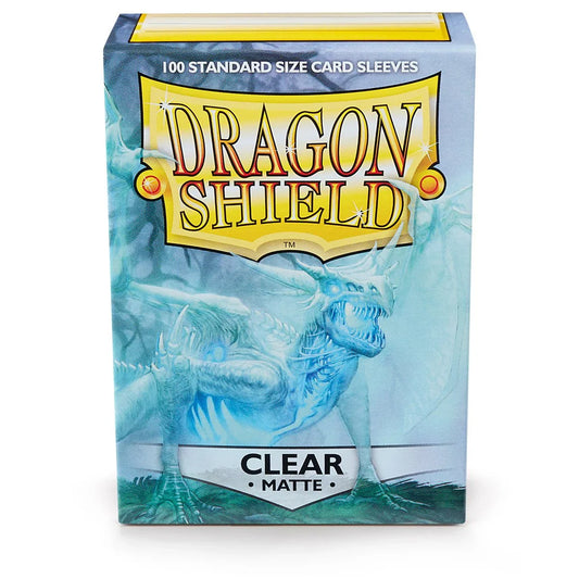 カードスリーブ Dragon Shield クリアマットスタンダードサイズスリーブ 100枚入り トレーディングカードゲーム マジックザギャザリング ポケモンカード対応 耐久性抜群 高透明度マット加工 カード保護