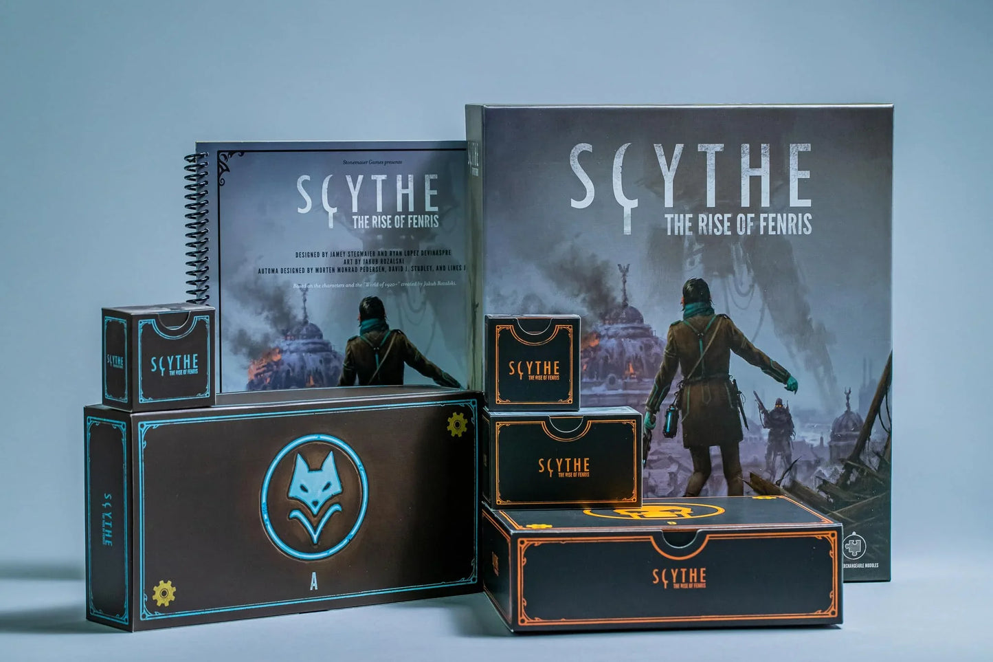 ボードゲーム Scythe The Rise of Fenris 拡張セット Scythe 高評価キャンペーン戦略ゲーム協力モジュール式システム多彩なコンポーネント13精巧ミニチュア62木製トークン豊富資源管理領土拡大持続遊戯 