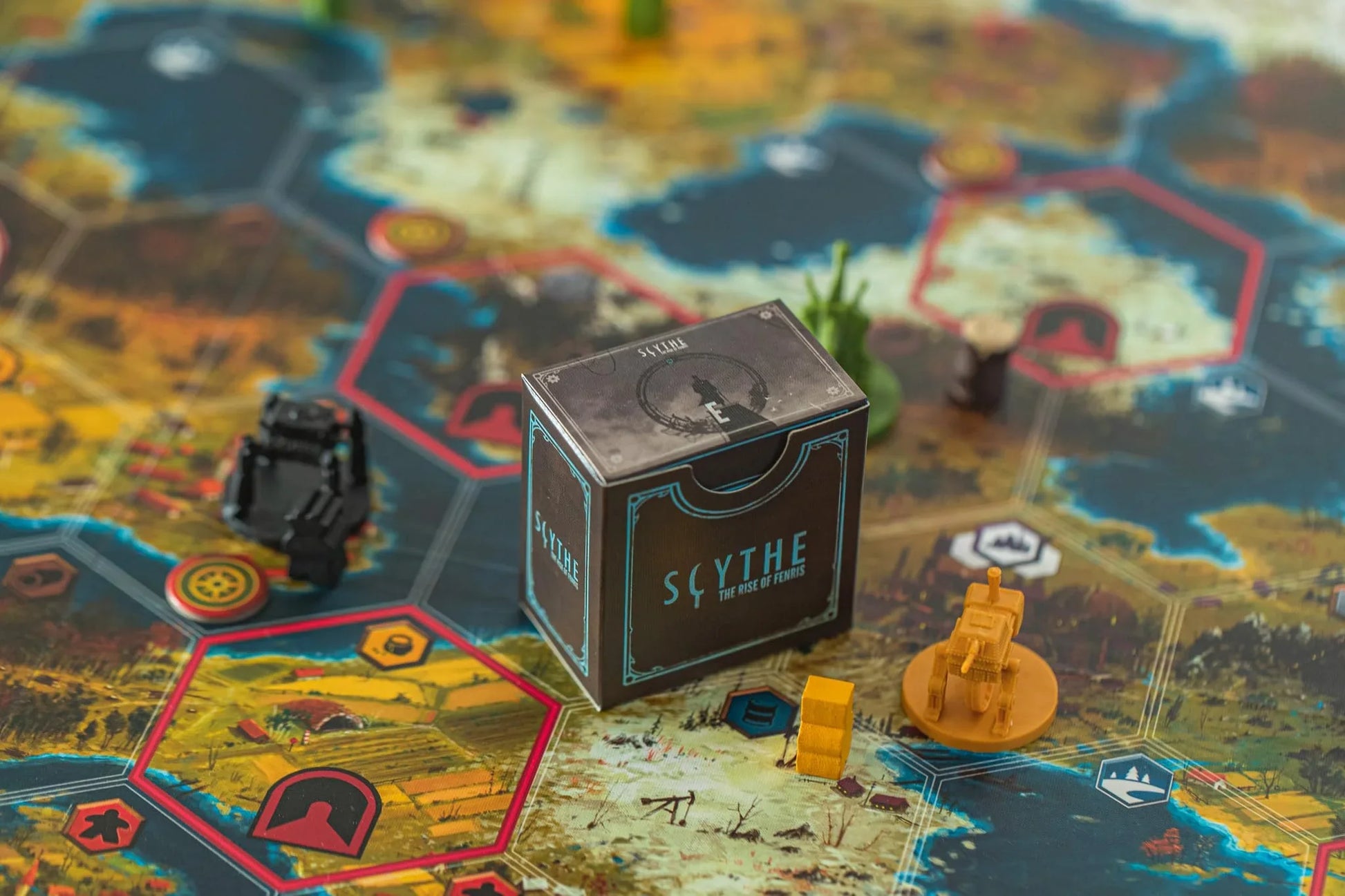 ボードゲーム Scythe The Rise of Fenris 拡張セット Scythe 高評価キャンペーン戦略ゲーム協力モジュール式システム多彩なコンポーネント13精巧ミニチュア62木製トークン豊富資源管理領土拡大持続遊戯 