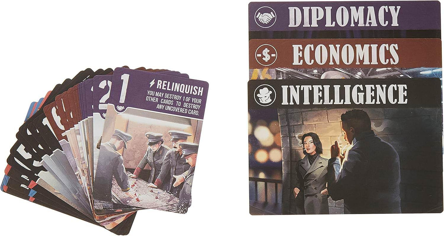 カードゲーム ALS Spies Lies Supplies ALS 戦略と駆け引きの極意 高評価オリジナルゲーム続編 2人用対戦型 手軽約20分 14歳以上 3戦場インテリジェンスディプロマシーエコノミクス 多様な戦略 複数モード対応 