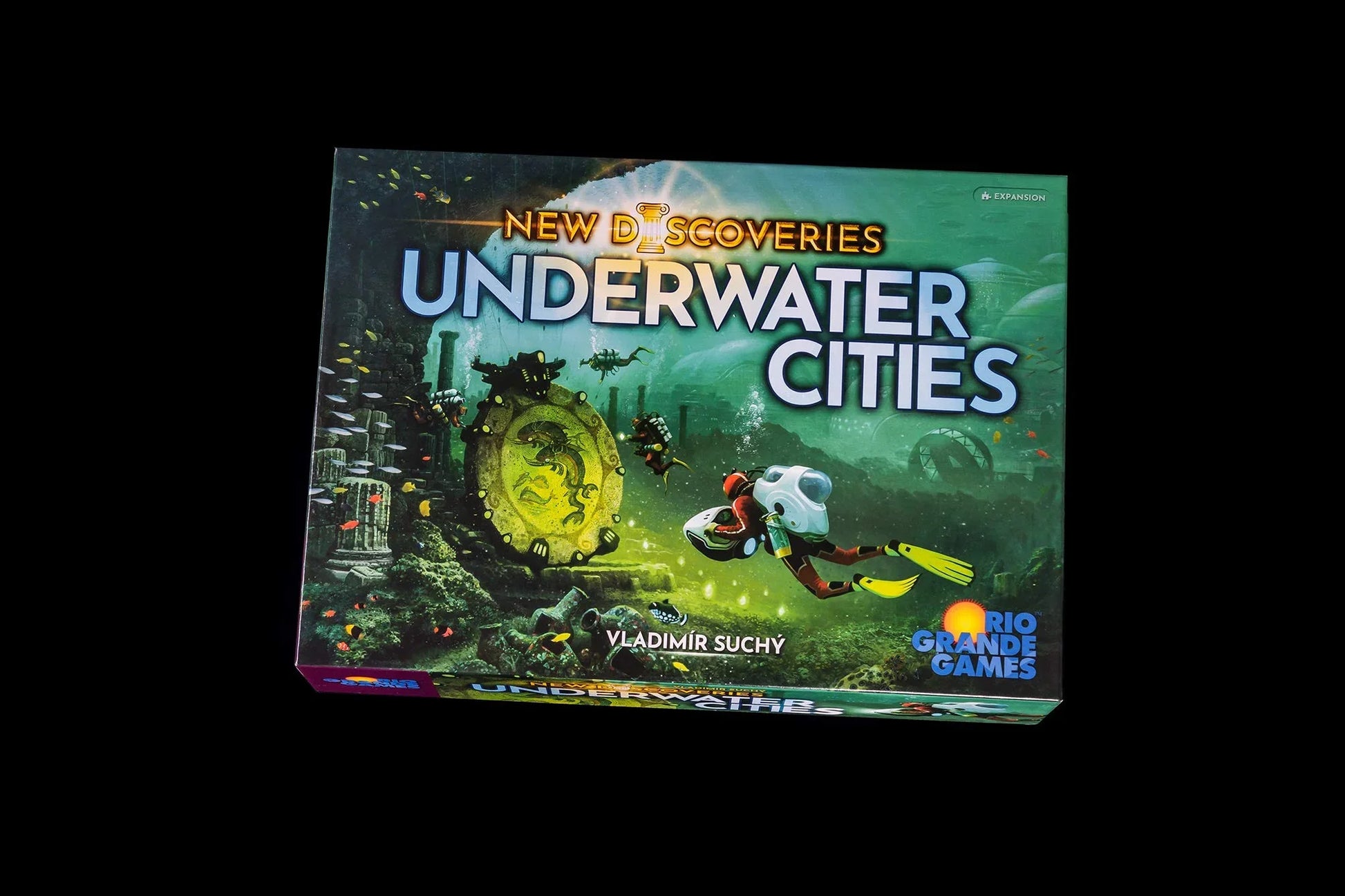ボードゲーム Underwater Cities New Discoveries Expansion 人気基本ゲーム拡張版 海底都市建設 新戦略オプション 豊富な新カード 多層構造プレイヤーボード 博物館ボード 非対称アシスタント 海底発見名声獲得 